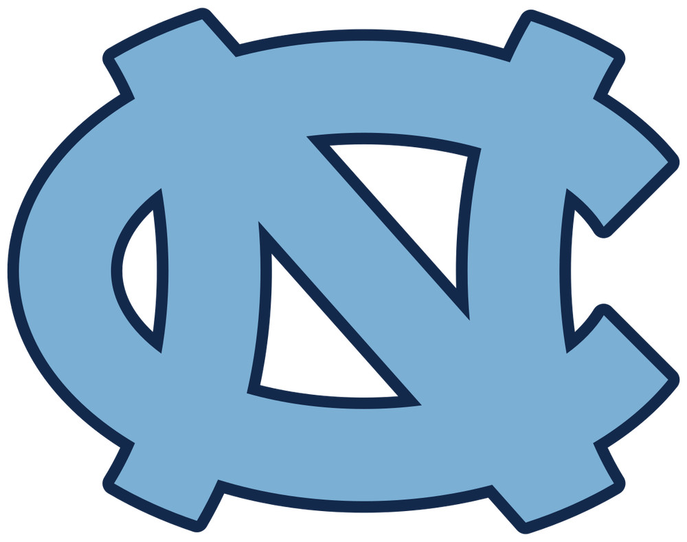 University of North Carolina Tar heels sticker logo NCAA weatherproof vinyl