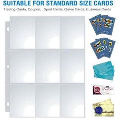 Acid-Free Trading Card Sleeves – 400 Page Holder Sheets