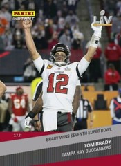 TOM BRADY 2020 PANINI INSTANT #265 WINS 7TH SB TAMPA BAY BUCCANEERS #/1693