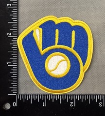 MILWAUKEE BREWERS MLB BASEBALL EMBROIDERED IRON ON PATCH