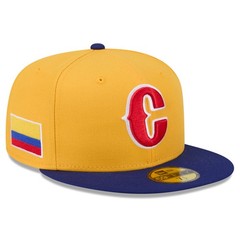 Men’s New Era Yellow/Blue Colombia Baseball 2026 World Baseball Classic 59FIFTY