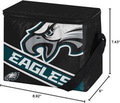 NFL Unisex-Adult NFL Team Big Logo Stripe 6 Pack Coolers