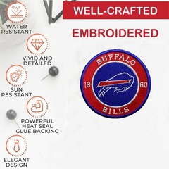 Buffalo Bills NFL Team Logo Iron On Patch – Sew Patch – Embroidered Patch