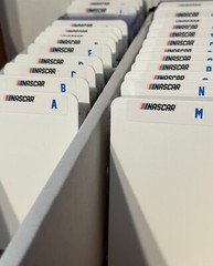 (26) TALL Sports Card Dividers with 26 FREE NASCAR A-Z Labels Set
