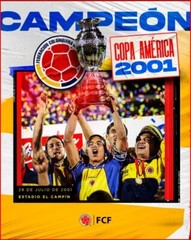 COLOMBIA JERSEY RETRO 2001 HOME – CAMPEON COPA AMERICA – VALDERRAMA # 10 – 2XL