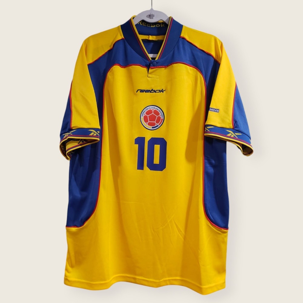 COLOMBIA JERSEY RETRO 2001 HOME – CAMPEON COPA AMERICA – VALDERRAMA # 10 – 2XL