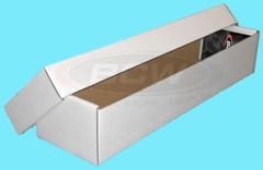 1 BCW 800 COUNT CARDBOARD 2-PIECE CARD STORAGE BOX w/ LID Trading Sports Case