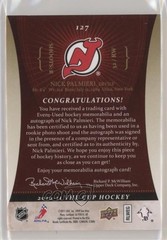 2010 The Cup Gold Rainbow 7/16 Nick Palmieri #127 RPA Rookie Patch Auto RC 9cf