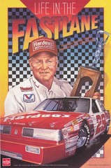1987 CALE YARBOROUGH – HARDEE’S OLDSMOBILE 6″ X 9″ POSTCARD