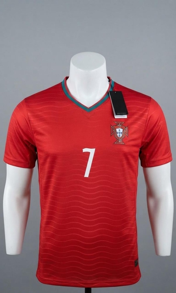 2026 New Adult Portugal Cristiano Ronaldo #7 Black/Red Jersey