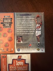 5 Various Charles Barkley Basketball Cards Inserts And Base Cards