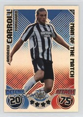 2010 Match Attax English Premier League Man of the Andy Carroll Andrew #419 0jf5