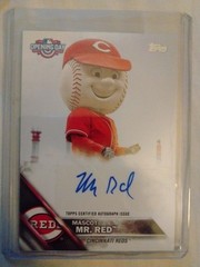 2016 Topps Opening Day Mascot Auto #MAMR Mr. Red