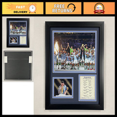 Argentina 2022 FIFA World Cup Champions Framed Photo Collage 12×15