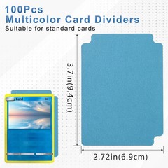 Trading Card Dividers, Multicolor Paper Card Dividers for MTG, TCG, Sports Card