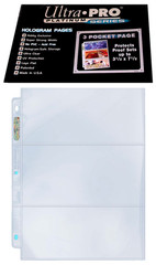 10 Ultra Pro Platinum 3-Pocket 3.5×7.5 Pages Sheets Ticket Coupon Cards Currency