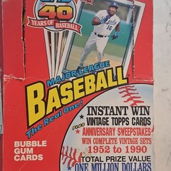 1991 Topps 40 Years of Baseball Wax Box 36 Factory Sealed Packs FREE SHIPPING!!!
