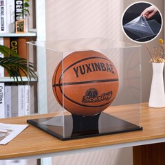 SANOSY Clear Acrylic Basketball Display Case UV Protected Autographed Ball