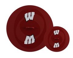 MasterPieces – Wisconsin Badgers – NCAA Silicone Lid Set – 2 Sizes