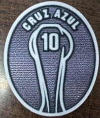 CRUZ AZUL CAMPEON 10 TITLE HOLDER LIGA BBVA MX SOCCER PATCH #21