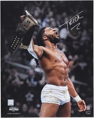 Trick Williams WWE Signed 16″ x 20″ WrestleMania 42 Raising Title Photograph