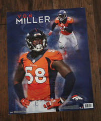 Von Miller Denver Broncos Poster #58 NFL Football Single Sided