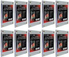 10 Ultra Pro 1/4″ 4-Screw Non Recessed Screwdowns Sports Trading Card Holder 3×5