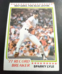 1978 Topps Baseball -#s 1-250 -Select A Player/Complete Your Set -VG Condition
