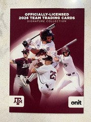 2026 Onit Texas A&M Aggies Baseball *PICK YOUR PLAYER* Base / Insert Card