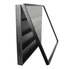 Wooden Graded Trading Card Display Case for 36 Sport Baseball Football Cards