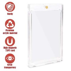1~30PCS Magnetic Trading Sport Card Holders 75PT UV Protection Card Holder Case