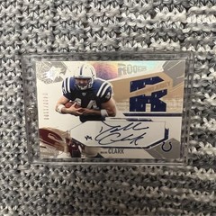 2003 Upper Deck SPx Dallas Clark Colts Rookie Auto Game Worn Jersey Card /1100