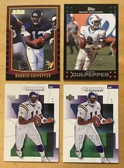 Daunte Culpepper Lot Of 4 With 2000 Bowman Chrome Mix Brand EX-NM-MT