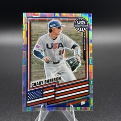 2026 PRIZM STARS AND STRIPES GRADY EMERSON SILVER PANDORA TEAM USA ROOKIE