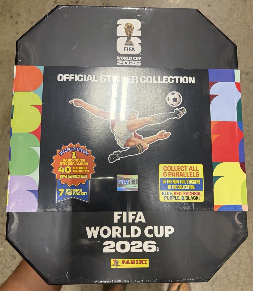 1 New Sealed 2026 Panini World Cup Costco Sticker Box (Hard Cover+40 Packets)