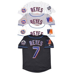 Jose Reyes 2004 New York Mets Shea 40th Patch (Home/Road/Alt) Men’s Jersey