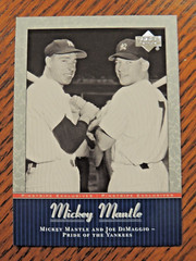 MICKEY MANTLE 2001 UD PINSTRIPE EXCLUSIVES CARD #MM54 N.Y. YANKEES HOF LEGEND
