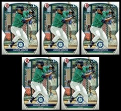 Lot of 5 2023 Bowman #BP-58 Lazaro Montes Seattle Mariners 1st Bowman