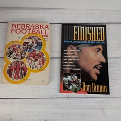 Cornhuskers Books 1981 NEBRASKA FOOTBALL MEDIA GUIDE Unfinished Business Signed