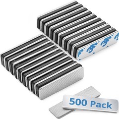 EcoEarth – Name Tag Magnets – 1.75 x 0.5in, 500 PK – Premium Name Tag Holders wi