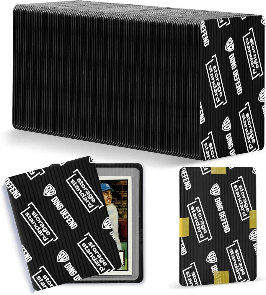 Ding Defend 110-Pack Trading Card Protector Shipping – 3.5 X 4.5 Inch Black…