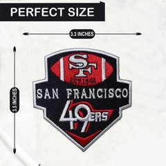 2Pcs San Francisco 49ers NFL Team Logo Iron On Patch-Sew Patch-Embroidered Patch