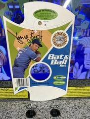 1983 George Brett Fun Ball Retail Box Display + Bat & Ball Set Cardboard Tag