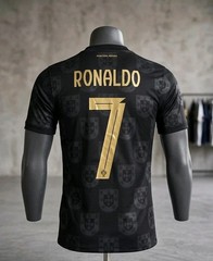 2026 New Adult Portugal Cristiano Ronaldo #7 Black/Red Jersey