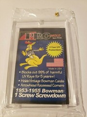 Pro-Mold 1953-1955 Bowman 1-Screw Screw Down Card Holder w/ UV For Vintage Cards