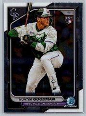 2024 Bowman Chrome #25 HUNTER GOODMAN RC Rookie Rockies