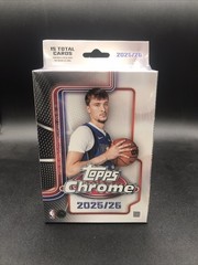 2025-26 Topps Chrome NBA Basketball Hanger Box New Factory Sealed Flagg Hunting