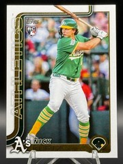 Nick Kurtz 2025 Topps Update #US201 Rookie RC Oakland A’s
