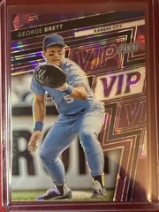 2025 PANINI NATIONAL VIP GOLD 49 GEORGE BRETT PURPLE SPARKLE /50