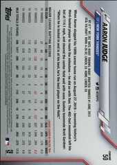 2020 Topps Chrome Aaron Judge #50